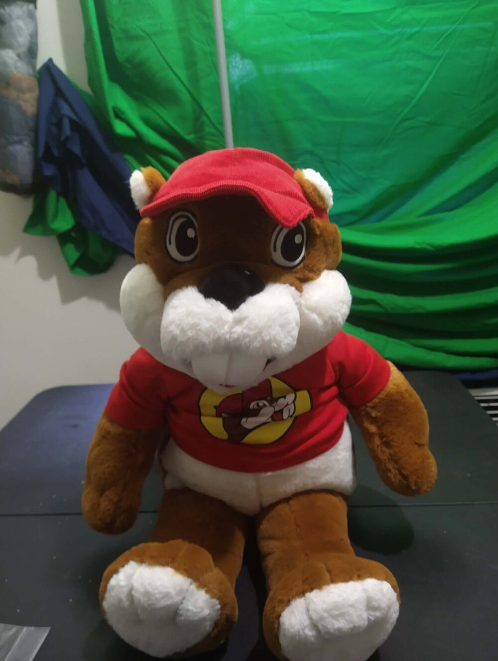 Buc‑ee’s Beaver Plush 30" Large Mascot Stuffed Animal Red Shirt & Cap